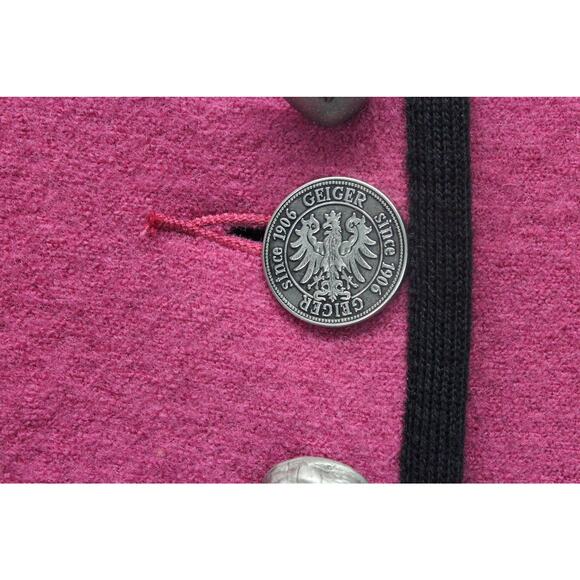 Geiger Collection Vintage Pure Wool Blazer Skirt Set Pink Size 38 US 6 - Picture 7 of 12